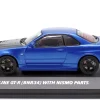 Nissan Skyline GT-R (BNR34) Nismo Parts Baujahr 2005 blau metallic 1:43 Solido