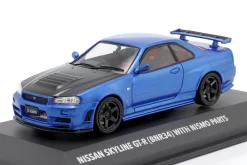 Nissan Skyline GT-R (BNR34) Nismo Parts Baujahr 2005 blau metallic 1:43 Solido