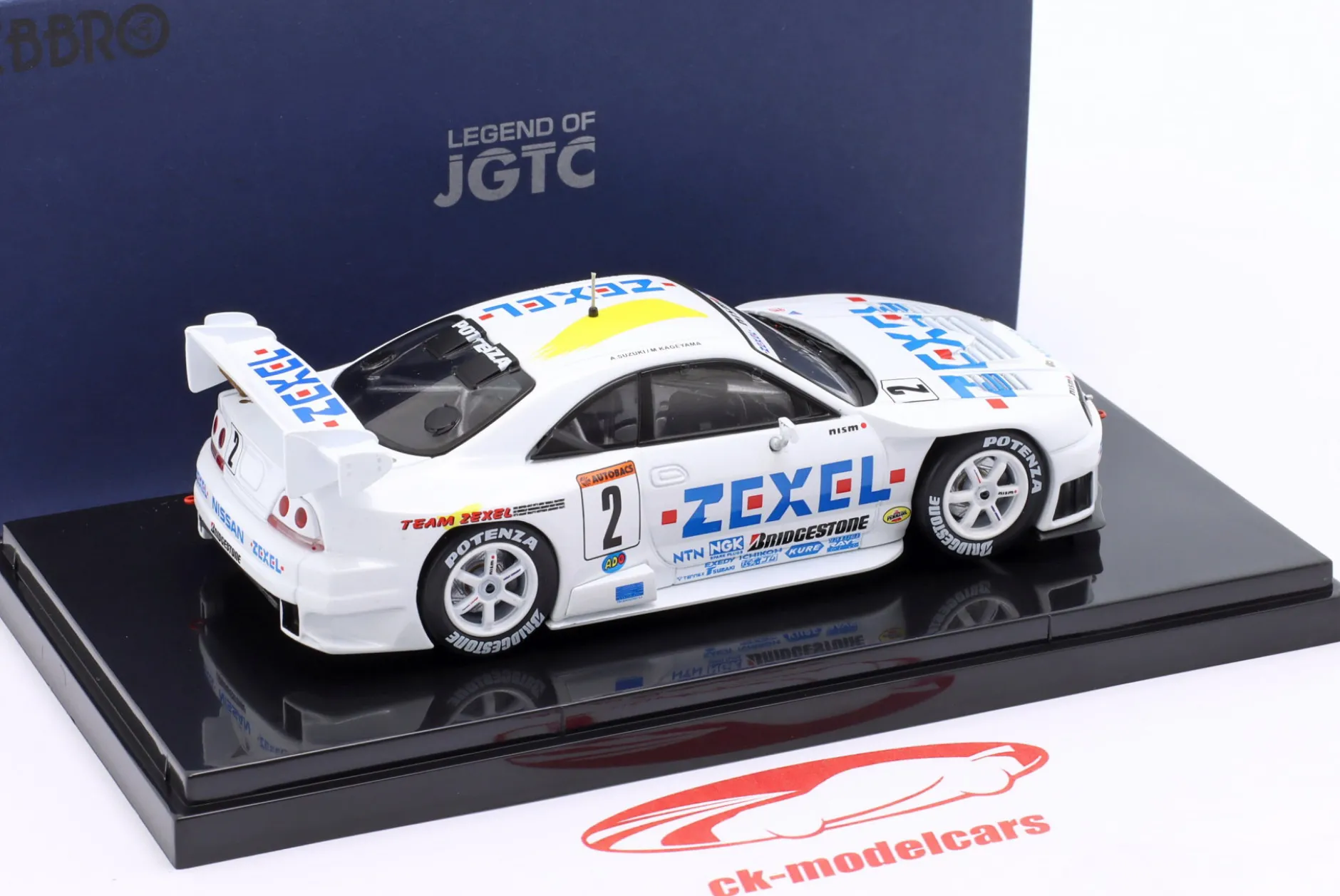 Nissan Skyline GT-R (R33) #2 JGTC 1998 Kageyama, Suzuki, de la Rosa 1:43 Ebbro