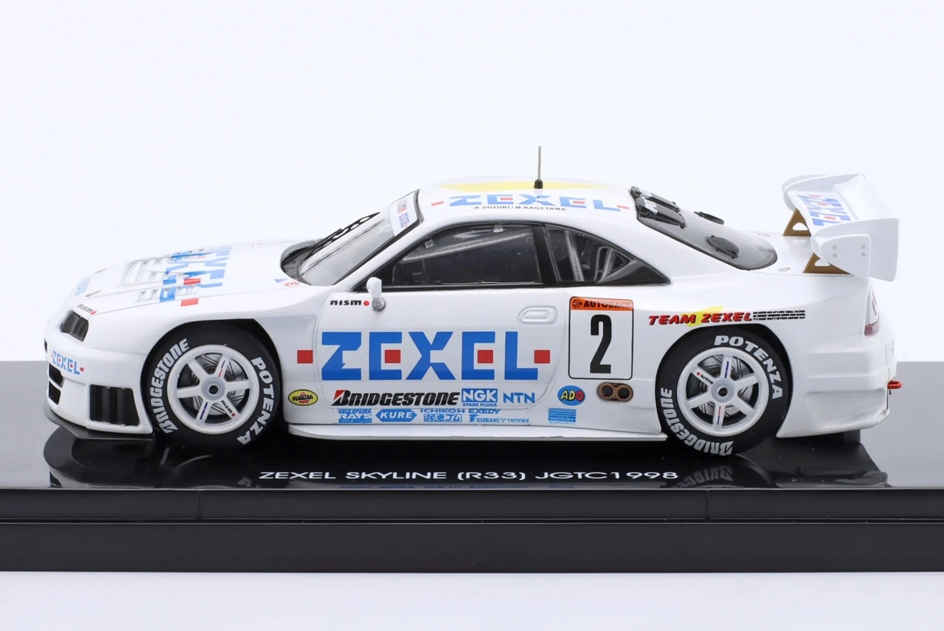 Nissan Skyline GT-R (R33) #2 JGTC 1998 Kageyama, Suzuki, de la Rosa 1:43 Ebbro