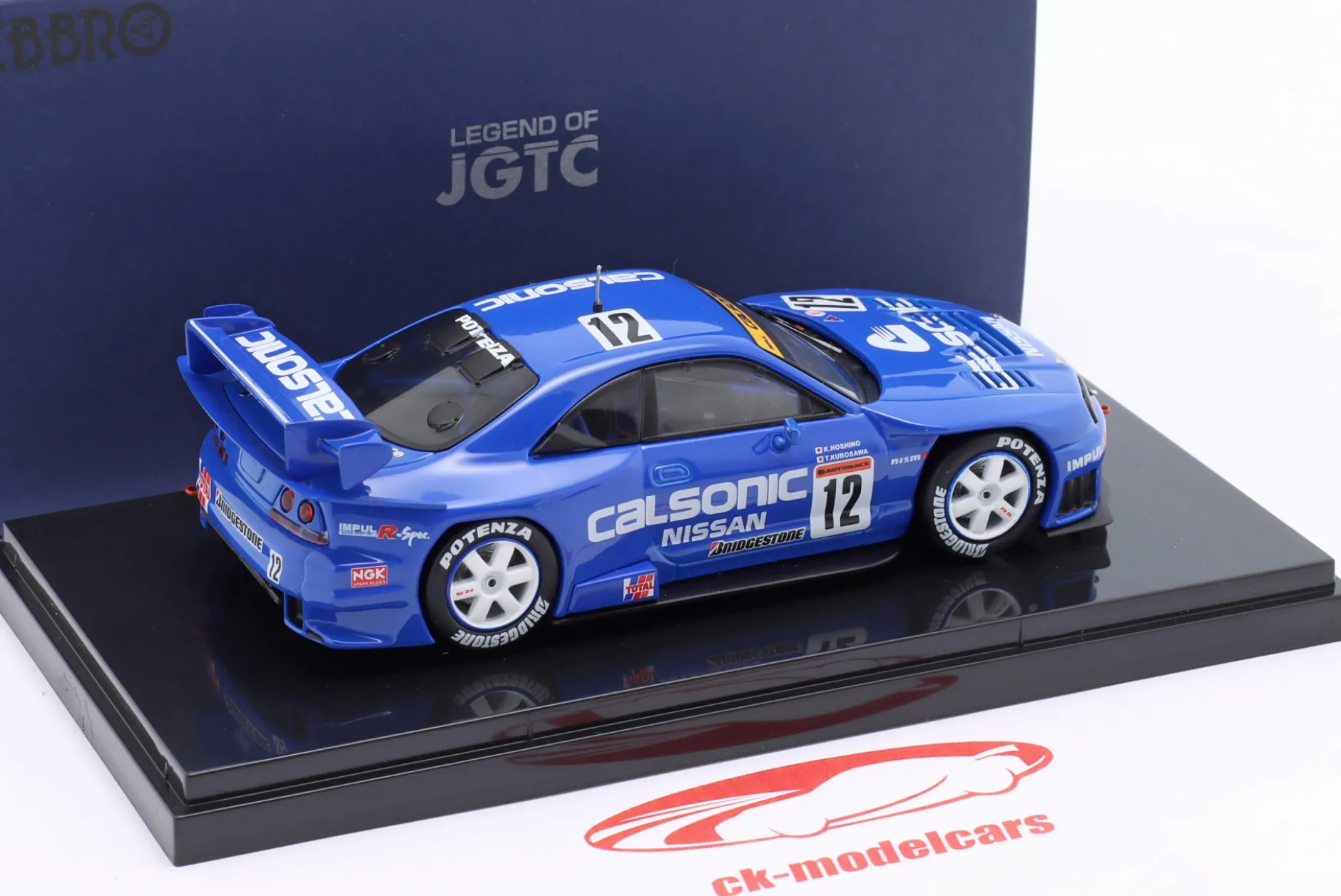 Nissan Skyline GT-R (R33) #12 JGTC 1998 Kurosawa, Hoshino, Krumm 1:43 Ebbro
