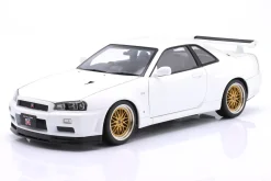 Nissan Skyline GT-R (R34) V-Spec II BBS-Felgen 2001 weiß 1:12 KK-Scale