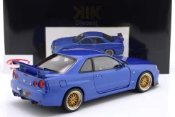 Nissan Skyline GT-R (R34) V-Spec II BBS-Felgen 2001 blau metallic 1:12 KK-Scale