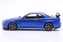 Nissan Skyline GT-R (R34) V-Spec II OEM-Felgen 2001 blau metallic 1:12 KK-Scale