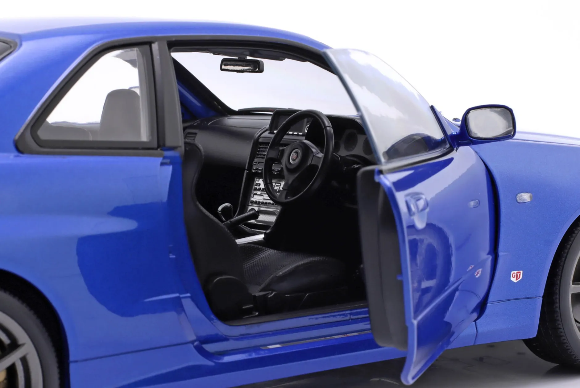 Nissan Skyline GT-R (R34) V-Spec II OEM-Felgen 2001 blau metallic 1:12 KK-Scale