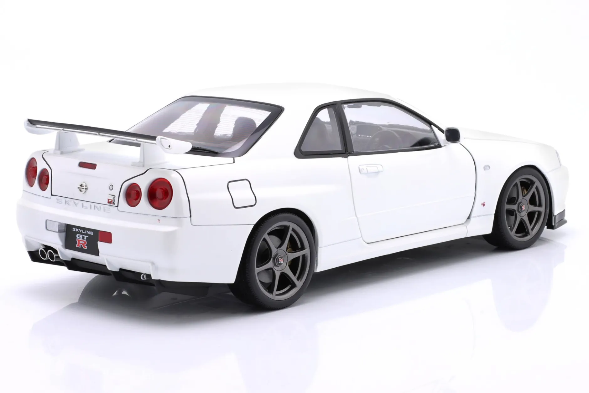 Nissan Skyline GT-R (R34) V-Spec II OEM-Felgen 2001 weiß 1:12 KK-Scale