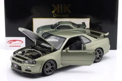 Nissan Skyline GT-R (R34) V-Spec Nür OEM-Felgen 2001 hellgrün metallic 1:12 KK-Scale
