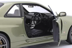 Nissan Skyline GT-R (R34) V-Spec Nür OEM-Felgen 2001 hellgrün metallic 1:12 KK-Scale