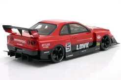 Nissan Skyline R34 GT-R LBWK Super Silhouette 2020 rot / schwarz 1:18 GT-Spirit