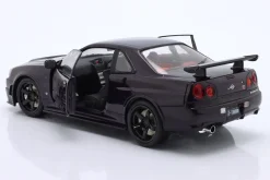 Nissan Skyline (R34) GT-R Z Tune Baujahr 1999 lila 1:18 Solido
