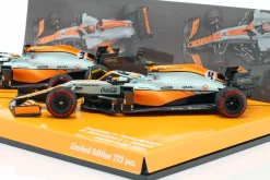 Norris #4 & Ricciardo #3 2-Car Set McLaren Monaco GP Formel 1 2021 1:43 Minichamps