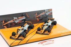 Norris #4 & Ricciardo #3 2-Car Set McLaren Monaco GP Formel 1 2021 1:43 Minichamps