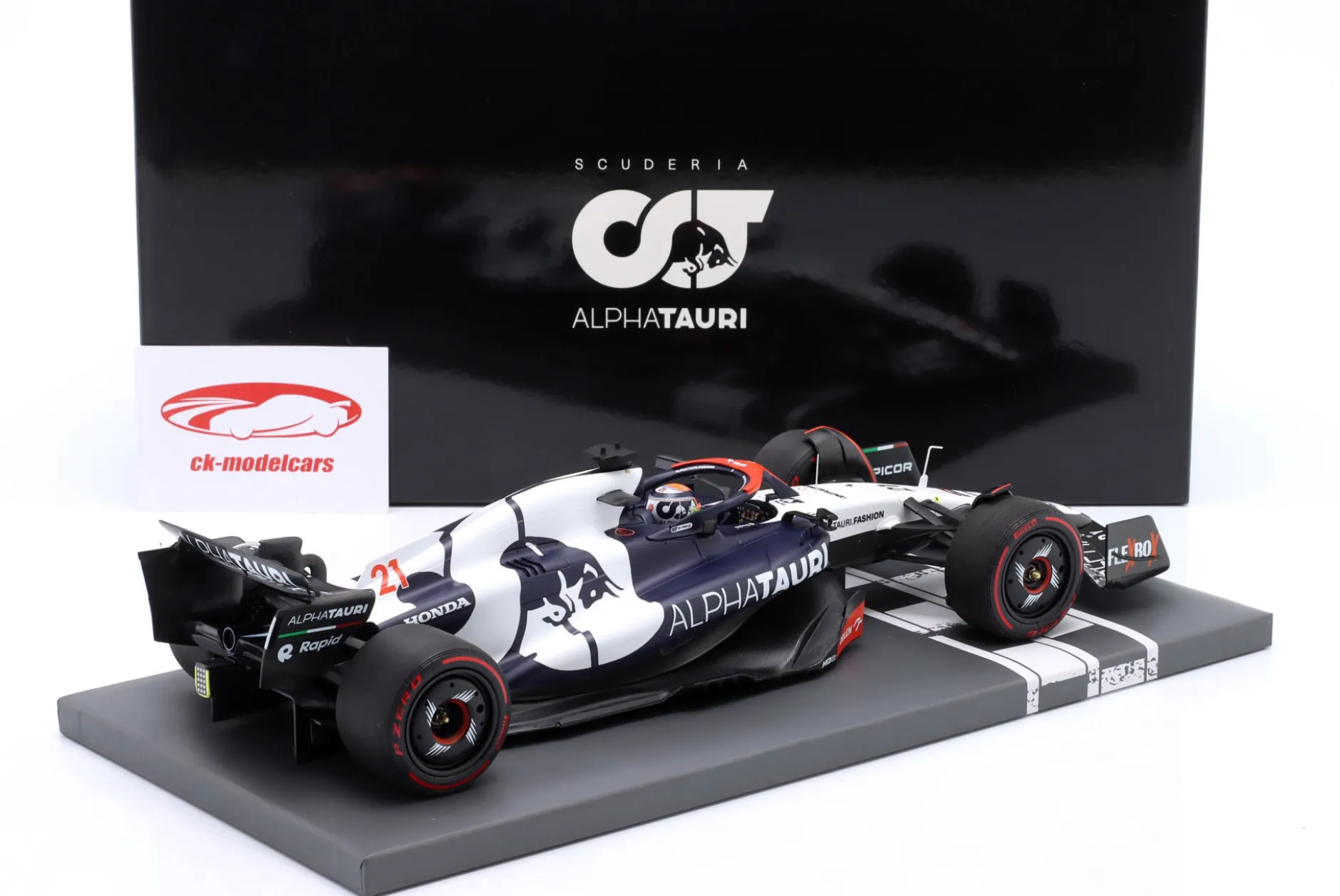 Nyck de Vries Alpha Tauri AT04 #21 British GP Formel 1 2023 1:18 Minichamps