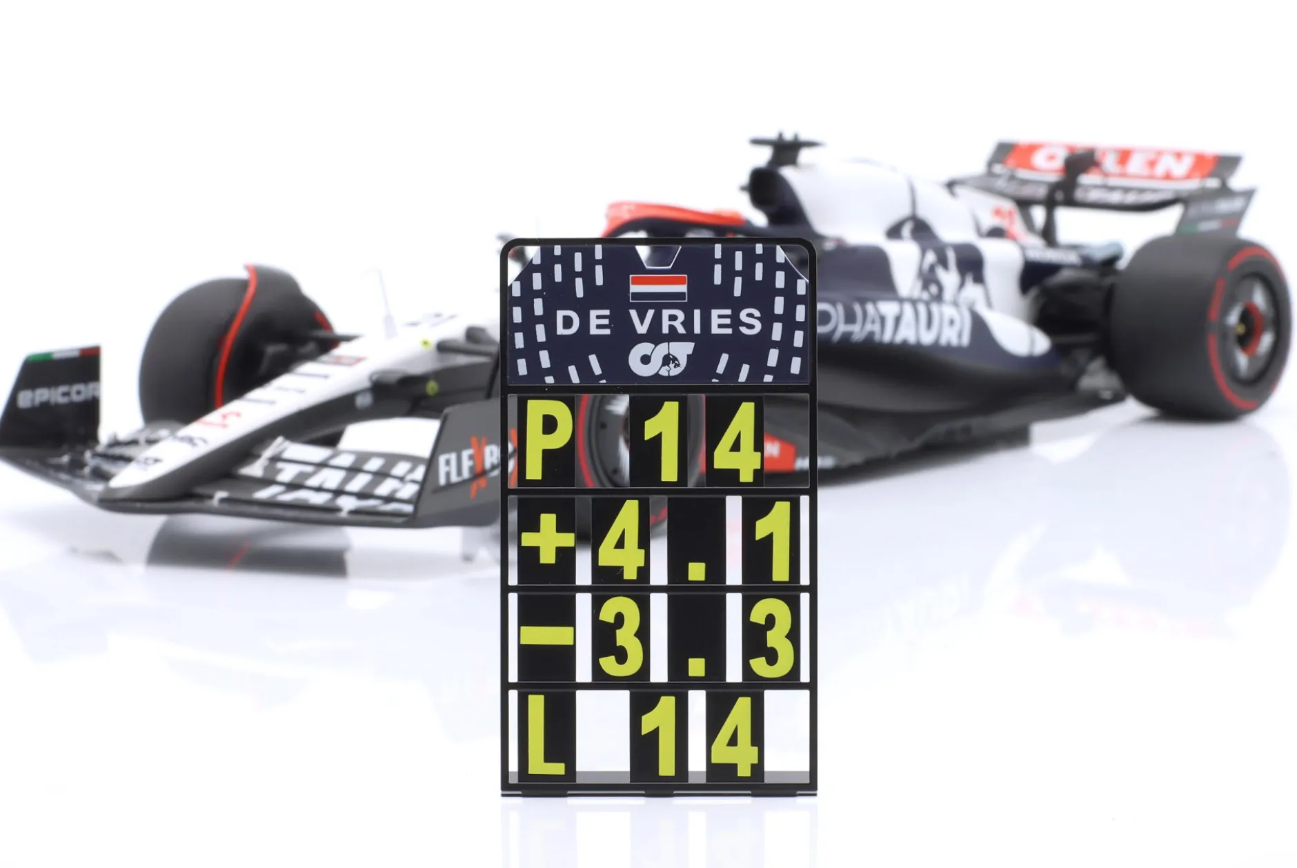 Nyck de Vries Alpha Tauri AT04 #21 British GP Formel 1 2023 1:18 Minichamps