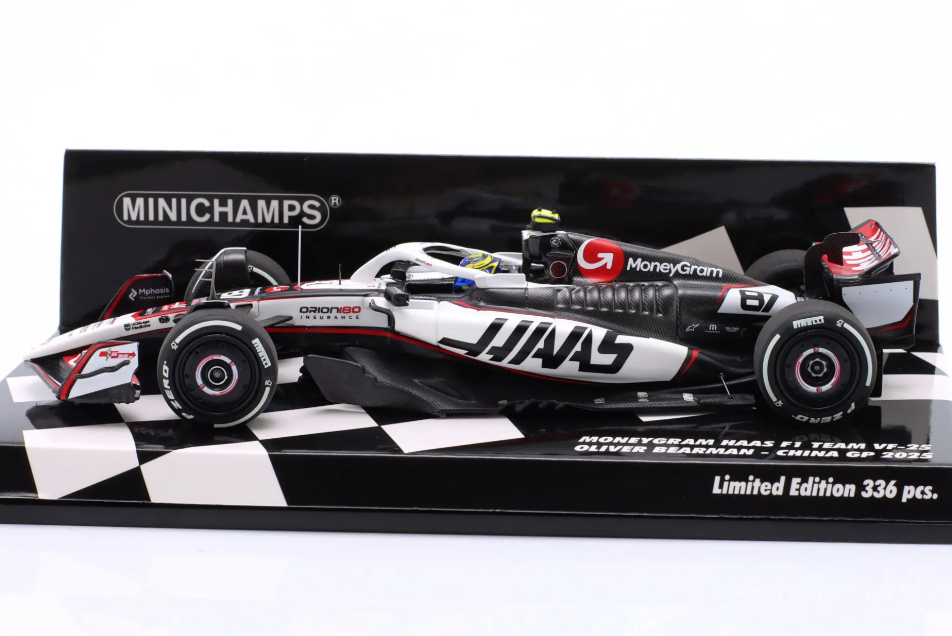 Oliver Bearman Haas VF-25 #87 8th China GP Formel 1 2025 1:43 Minichamps