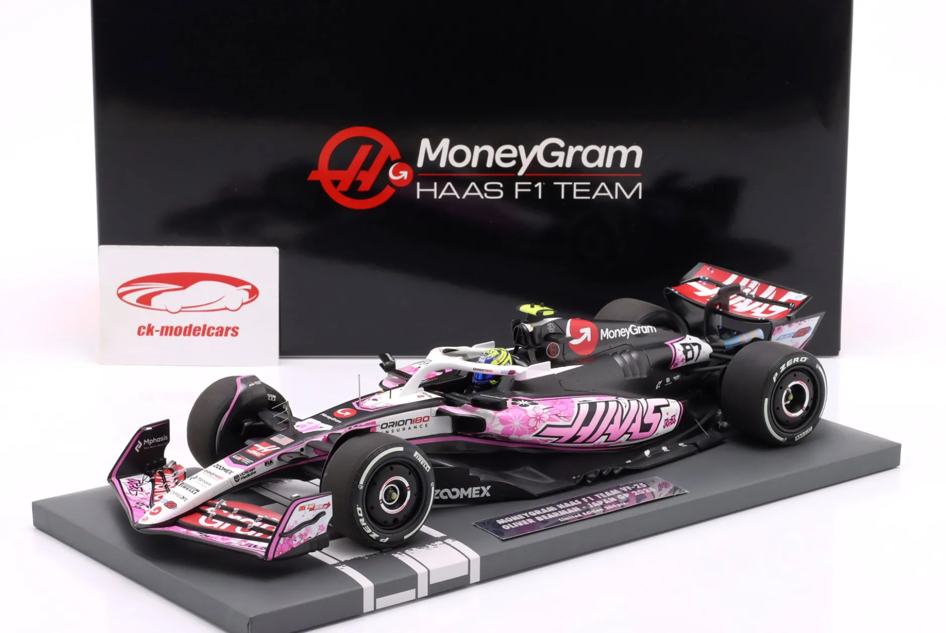 Oliver Bearman Haas VF-25 #87 10th Japan GP Formel 1 2025 1:18 Minichamps