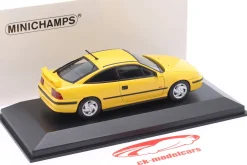 Opel Calibra Turbo 4x4 Baujahr 1989 gelb 1:43 Minichamps