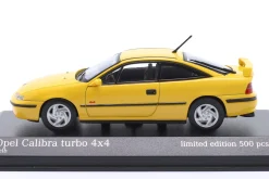Opel Calibra Turbo 4x4 Baujahr 1989 gelb 1:43 Minichamps