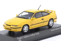 Opel Calibra Turbo 4x4 Baujahr 1989 gelb 1:43 Minichamps