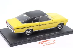 Opel Commodore A GS/E Coupe Baujahr 1970 gelb / schwarz 1:24 Hachette