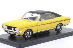 Opel Commodore A GS/E Coupe Baujahr 1970 gelb / schwarz 1:24 Hachette