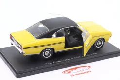 Opel Commodore A GS/E Coupe Baujahr 1970 gelb / schwarz 1:24 Hachette