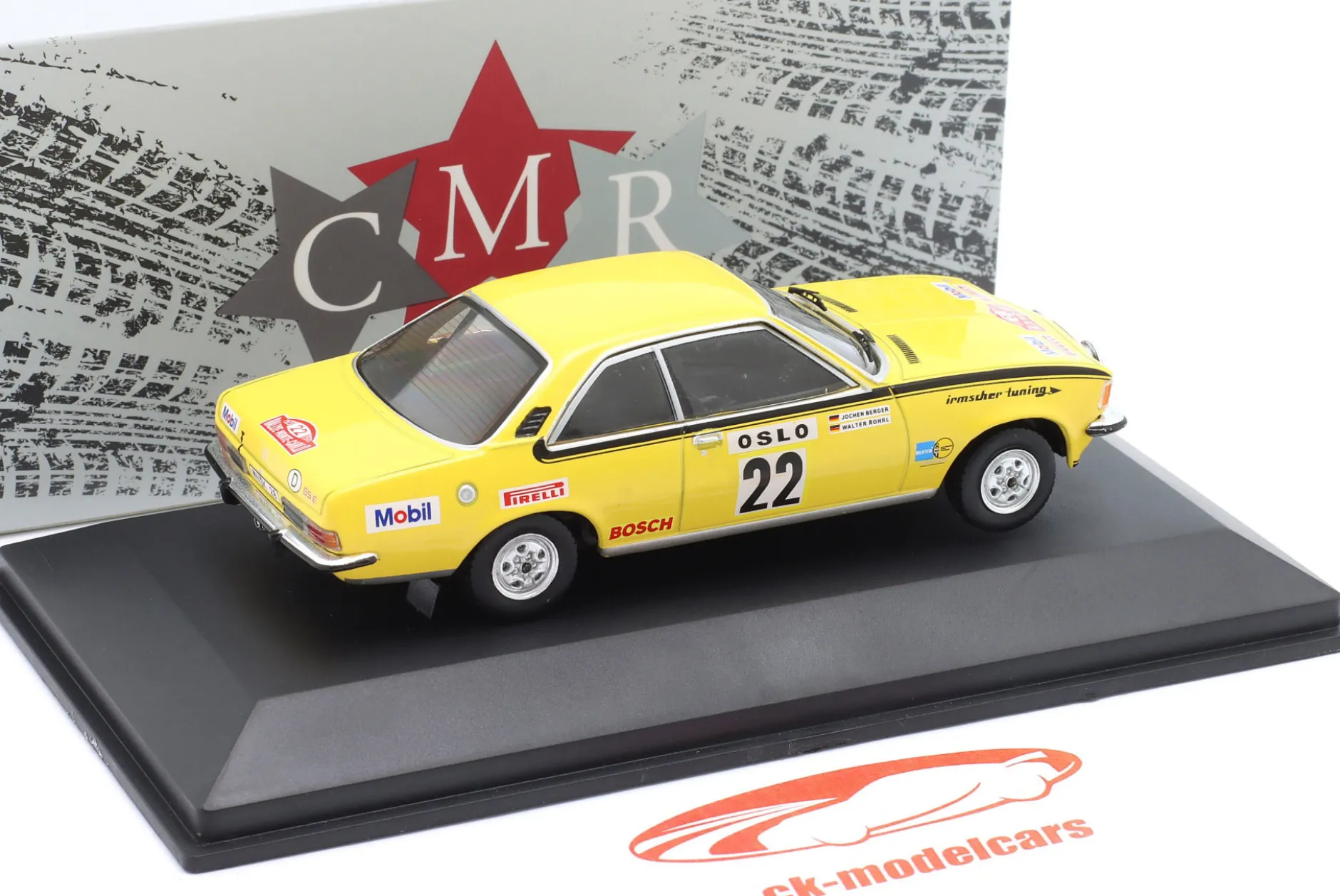 Opel Commodore B GS/E #22 Rallye Monte Carlo 1973 Röhrl, Berger 1:43 CMR