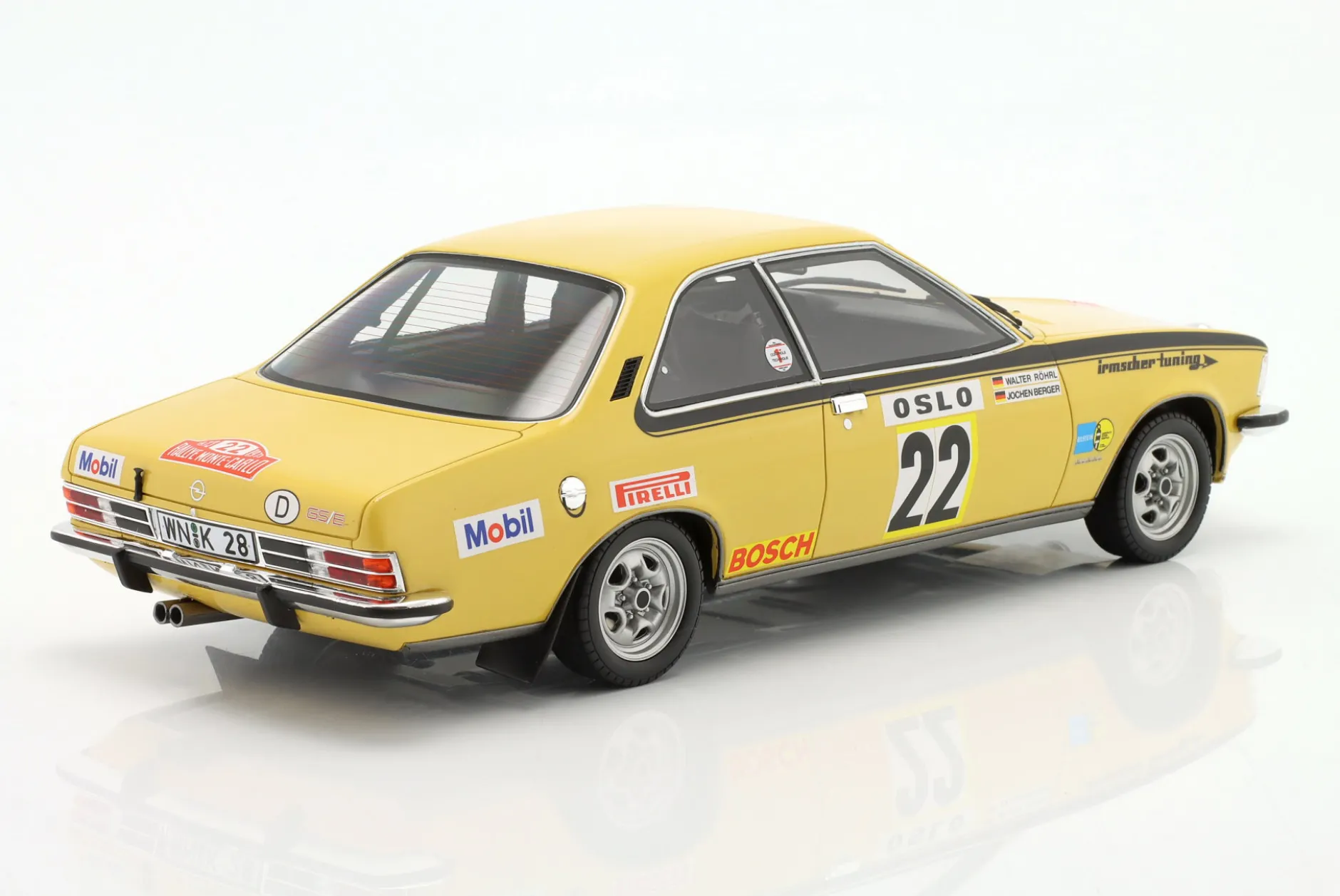 Opel Commodore GS/E #22 Rallye Monte Carlo 1973 Röhrl, Berger 1:18 OttOmobile