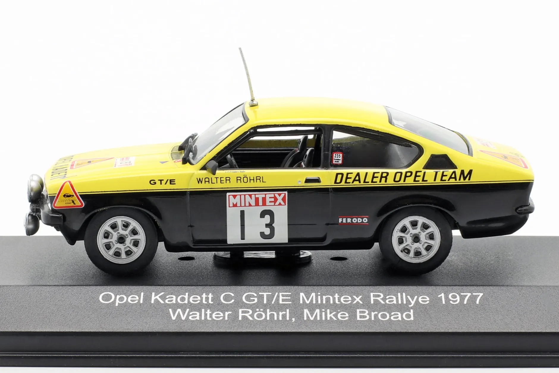Opel Kadett C GT/E #13 Mintex Rallye 1977 Röhrl, Broad 1:43 CMR