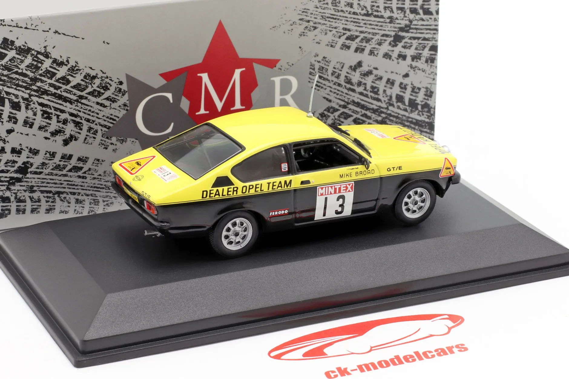 Opel Kadett C GT/E #13 Mintex Rallye 1977 Röhrl, Broad 1:43 CMR