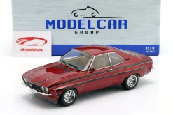 Opel Manta A Irmscher Baujahr 1974 dunkelrot metallic / schwarz 1:18 ModelCarGroup