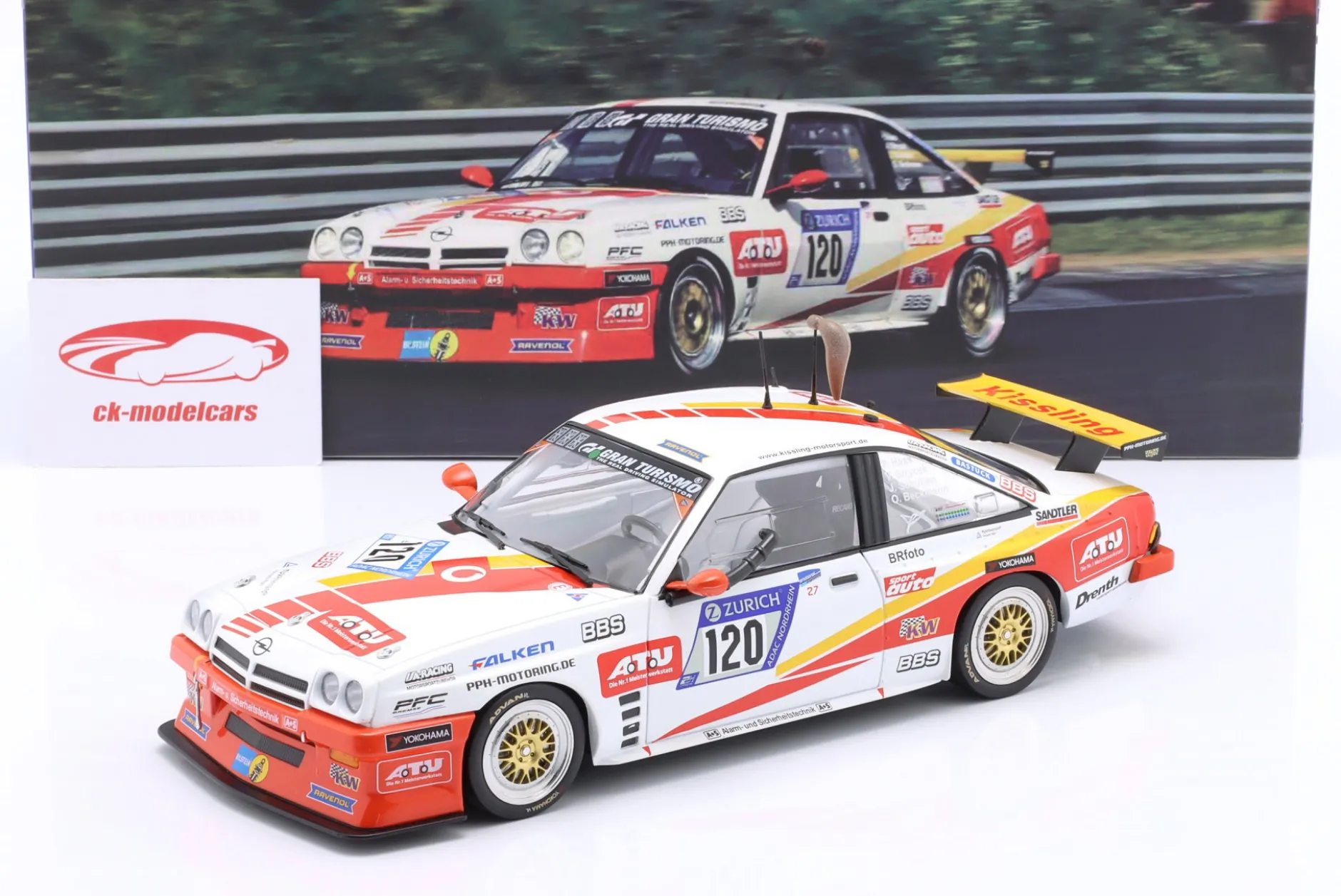 Opel Manta #120 24h Nürburgring 2018 Beckmann, Hass, Strycek, Schulten 1:18 WERK83