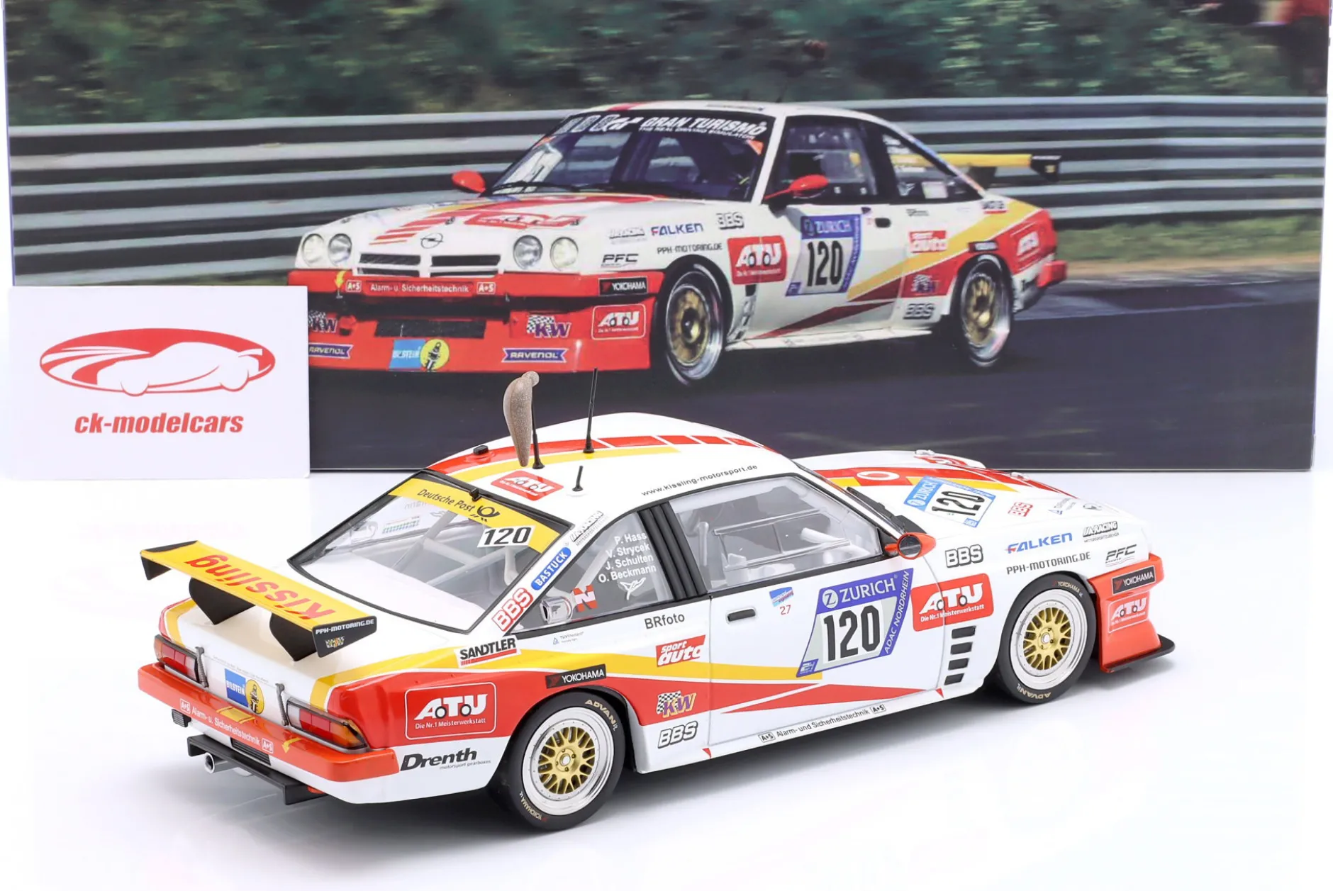 Opel Manta #120 24h Nürburgring 2018 Beckmann, Hass, Strycek, Schulten 1:18 WERK83