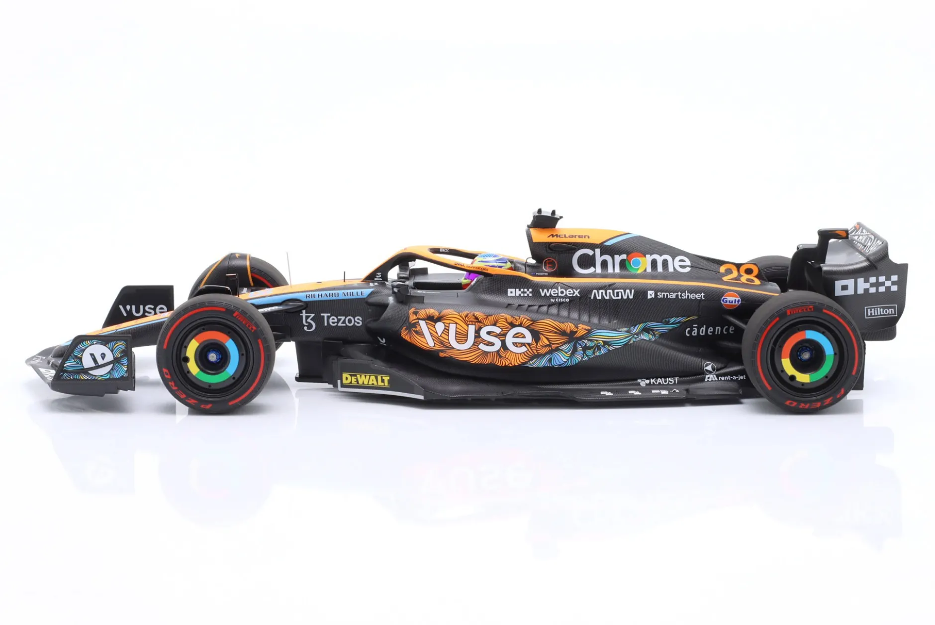 Oscar Piastri McLaren MCL36 #28 Abu Dhabi Test Formel 1 2022 1:18 Minichamps