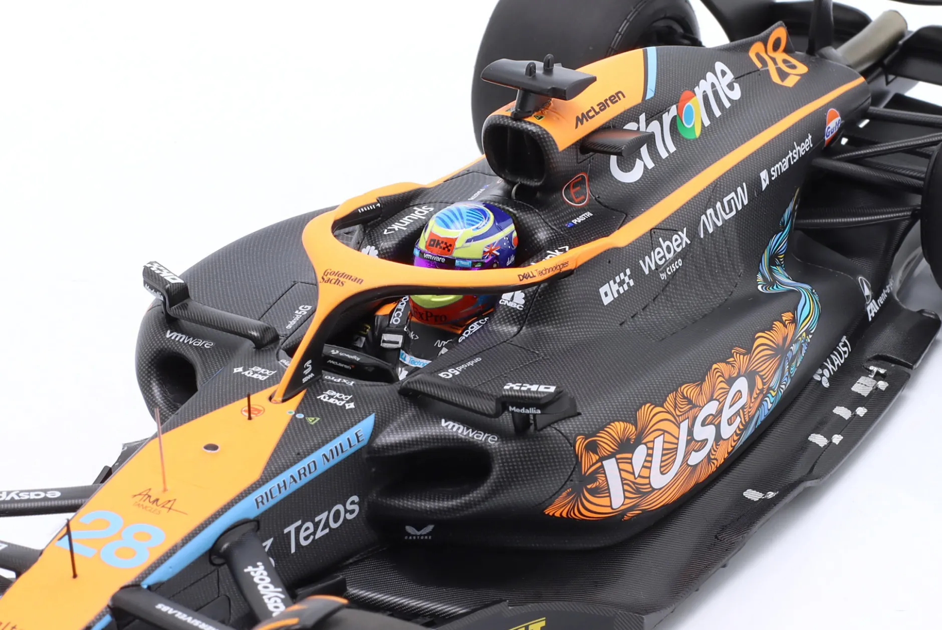 Oscar Piastri McLaren MCL36 #28 Abu Dhabi Test Formel 1 2022 1:18 Minichamps