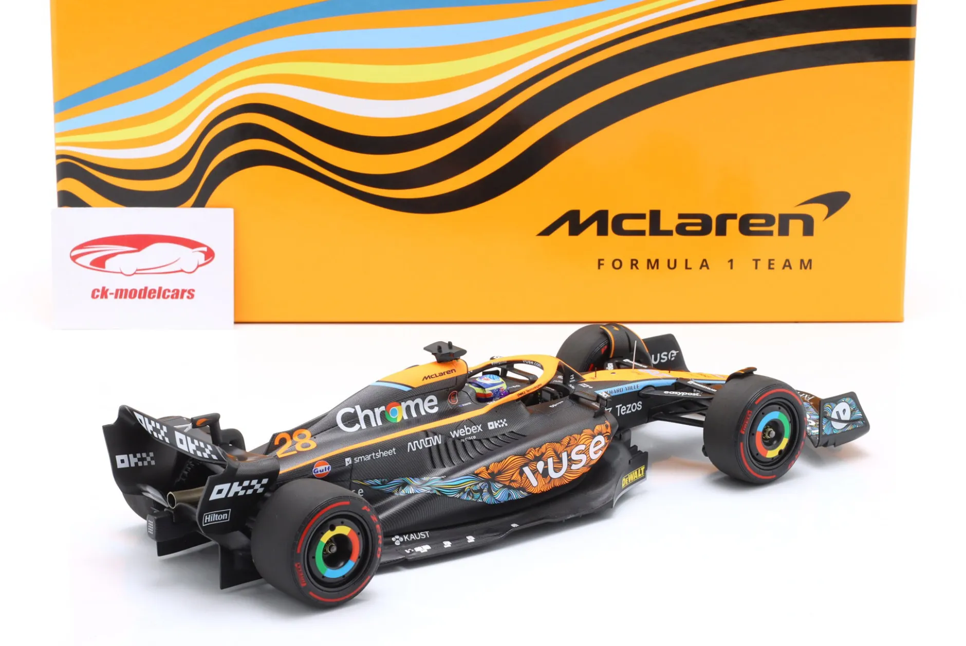 Oscar Piastri McLaren MCL36 #28 Abu Dhabi Test Formel 1 2022 1:18 Minichamps