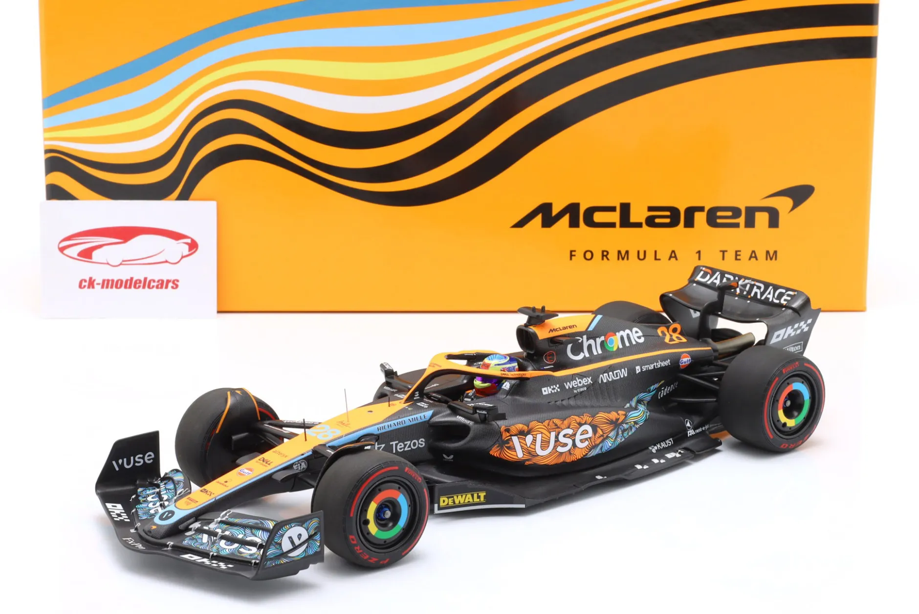 Oscar Piastri McLaren MCL36 #28 Abu Dhabi Test Formel 1 2022 1:18 Minichamps