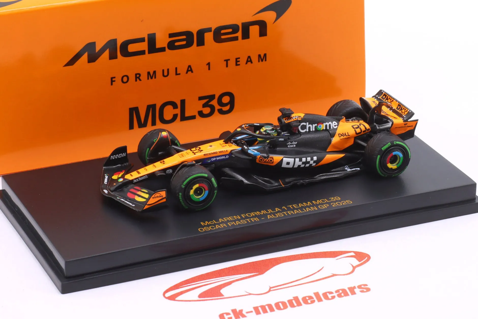 Oscar Piastri McLaren MCL39 #81 Australien GP Formel 1 2025 1:64 Minichamps