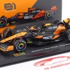 Oscar Piastri McLaren MCL38 #81 Miami GP Formel 1 2024 1:43 Bburago