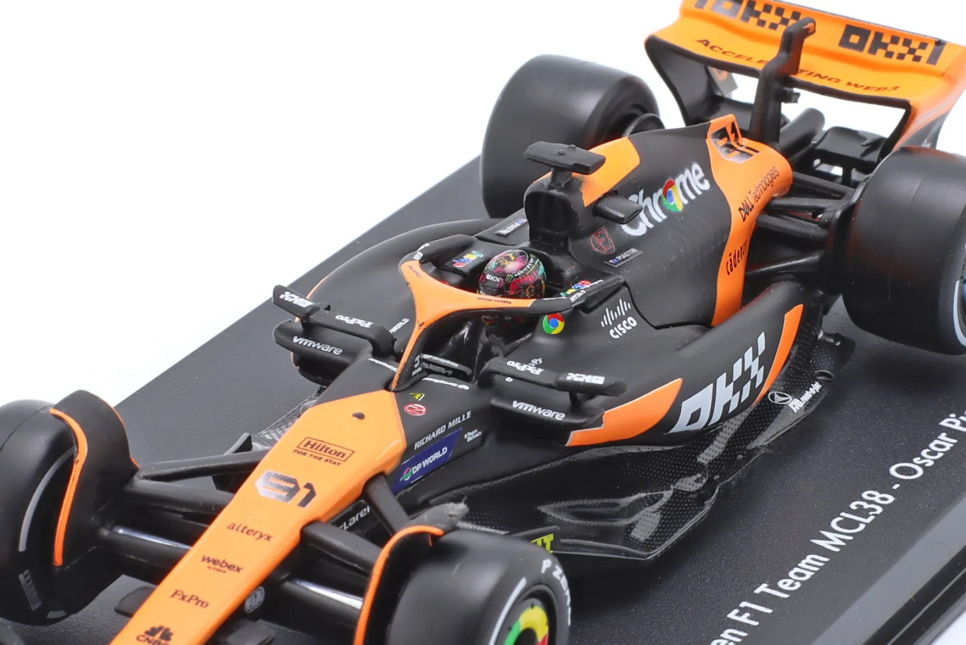 Oscar Piastri McLaren MCL38 #81 Miami GP Formel 1 2024 1:43 Bburago