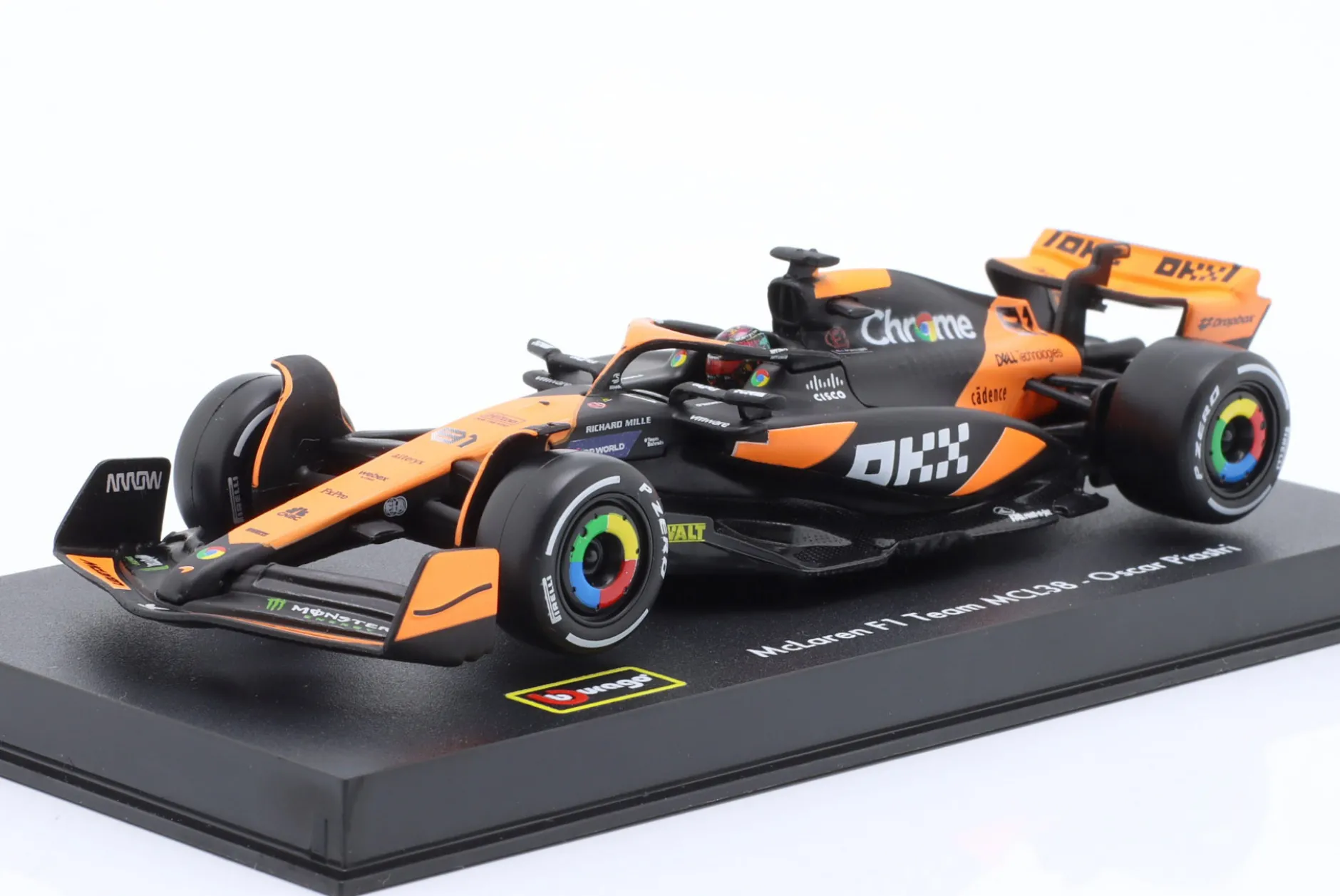 Oscar Piastri McLaren MCL38 #81 Miami GP Formel 1 2024 1:43 Bburago