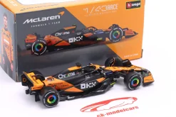 Oscar Piastri McLaren MCL38 #81 Miami GP Formel 1 2024 1:43 Bburago