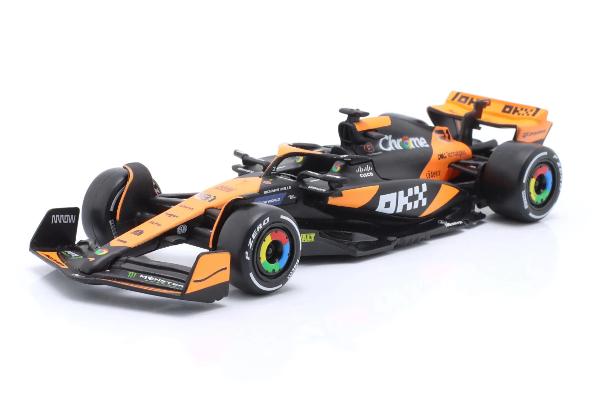 Oscar Piastri McLaren MCL38 #81 Miami GP Formel 1 2024 1:43 Bburago