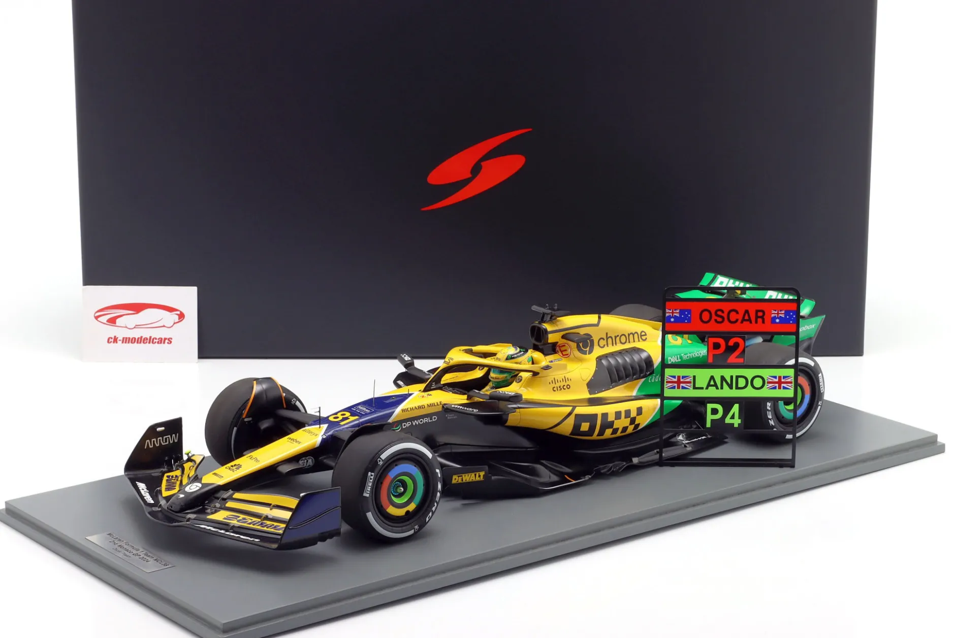Oscar Piastri McLaren MCL38 #81 2nd Monaco GP Formel 1 2024 1:12 Spark