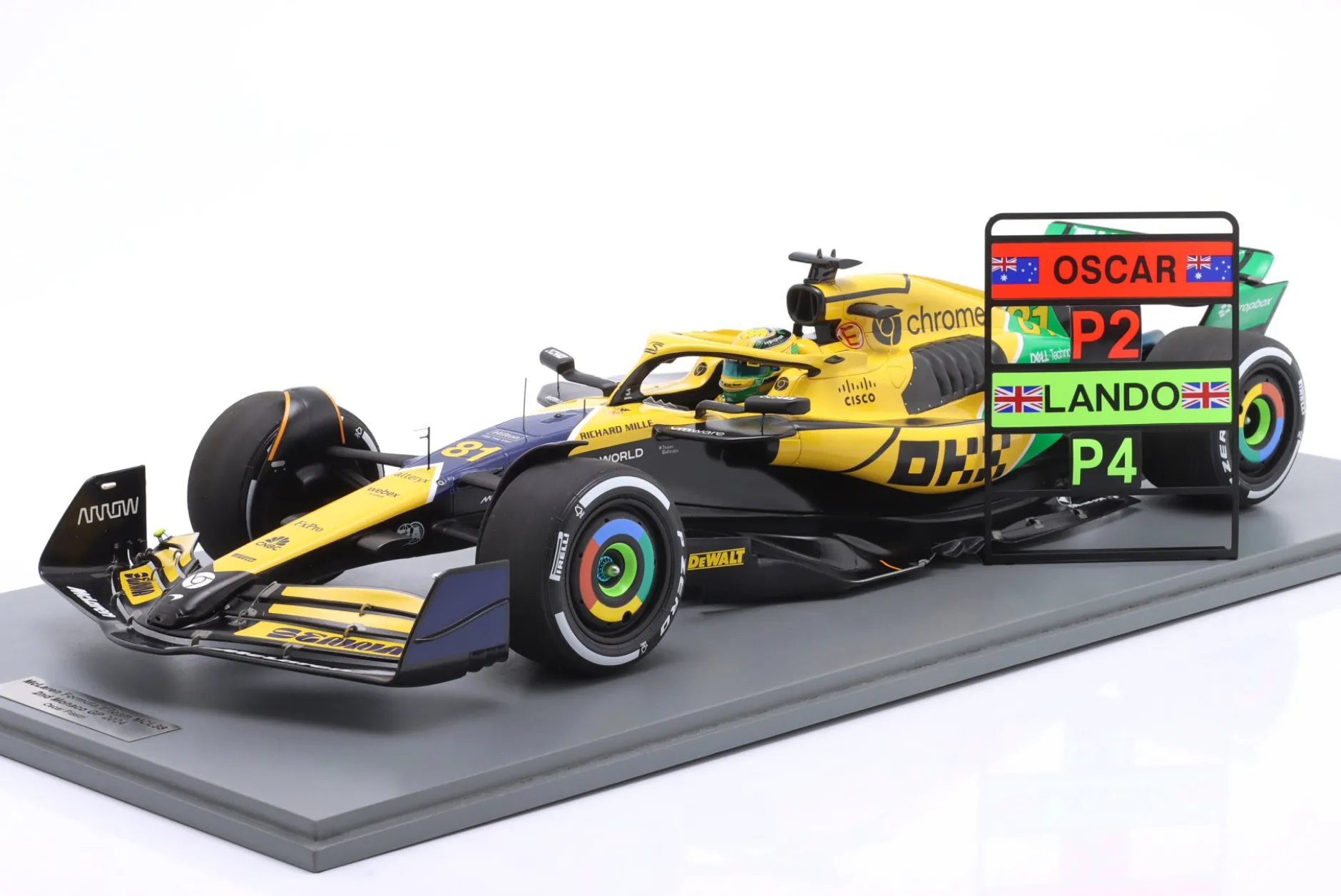 Oscar Piastri McLaren MCL38 #81 2nd Monaco GP Formel 1 2024 1:12 Spark