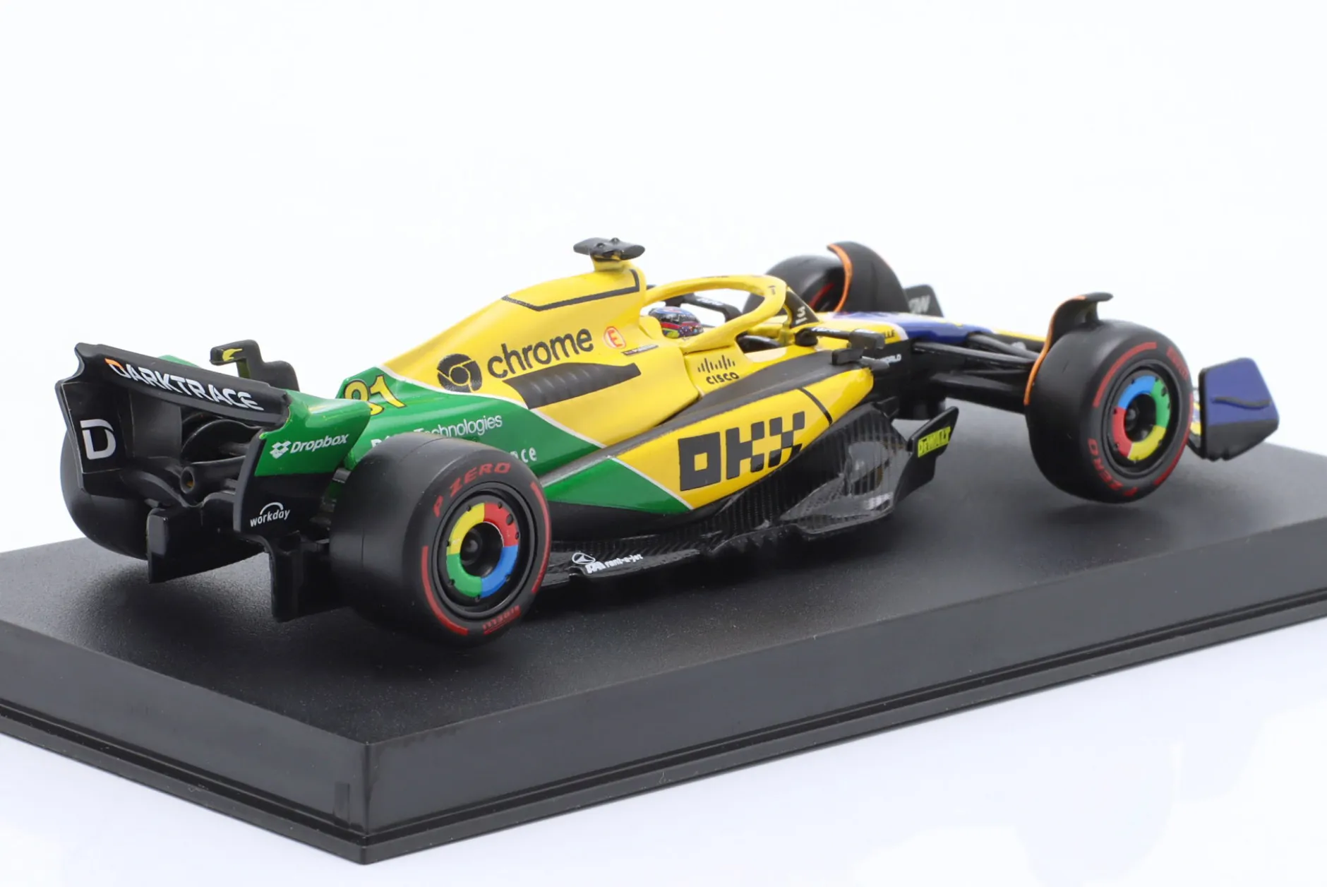 Oscar Piastri McLaren MCL38 #81 2nd Monaco GP Formel 1 2024 1:43 Bburago