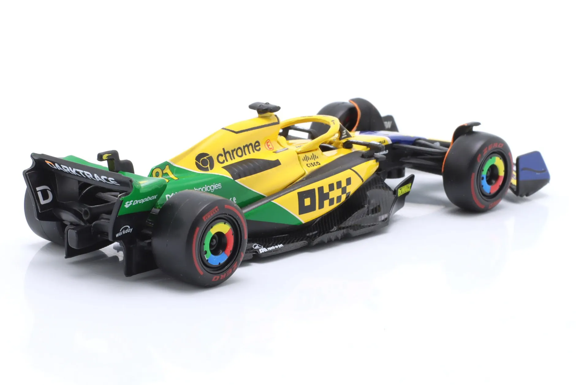 Oscar Piastri McLaren MCL38 #81 2nd Monaco GP Formel 1 2024 1:43 Bburago