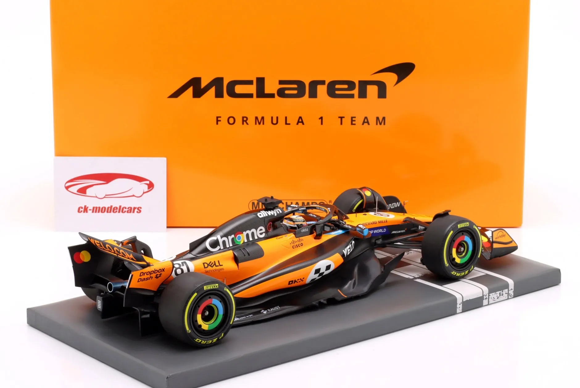 Oscar Piastri McLaren MCL39 #81 3rd Monaco GP Formel 1 2025 1:18 Minichamps