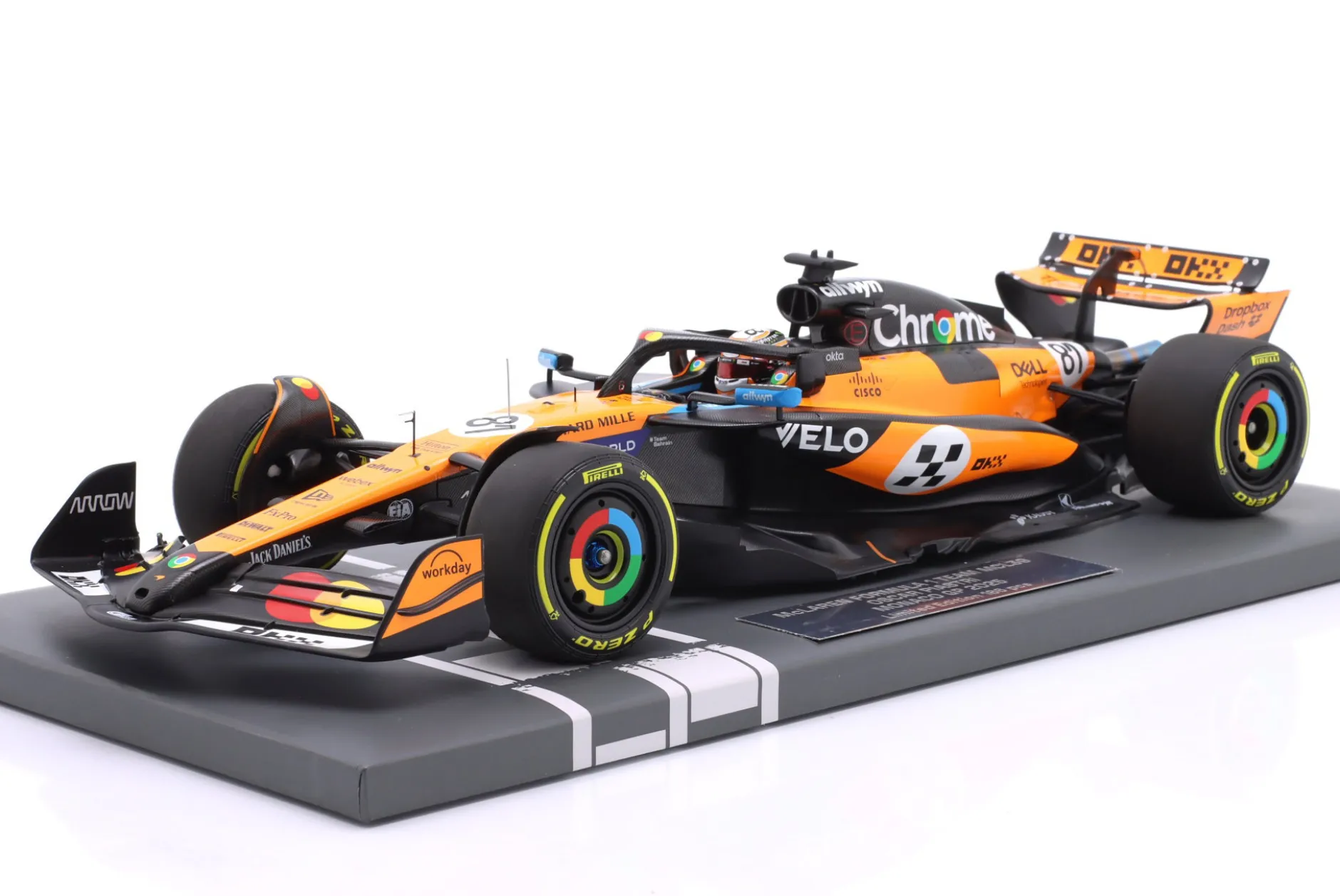 Oscar Piastri McLaren MCL39 #81 3rd Monaco GP Formel 1 2025 1:18 Minichamps