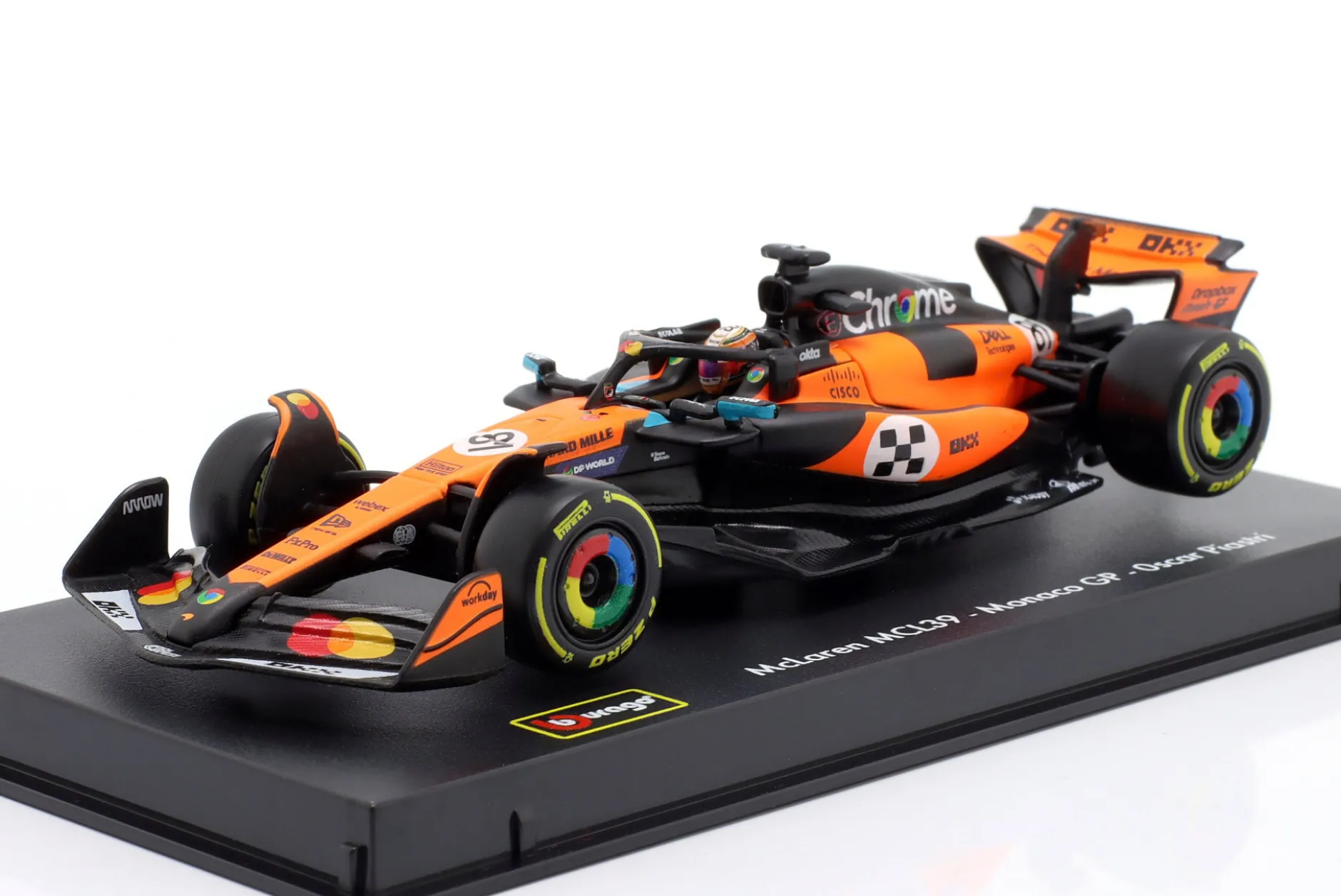 Oscar Piastri McLaren MCL39 #81 3rd Monaco GP Formel 1 2025 1:43 BBurago